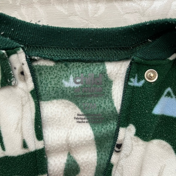 12m - Fleece Zippered Footie PJs x3 Bundle - Picture 4 of 5